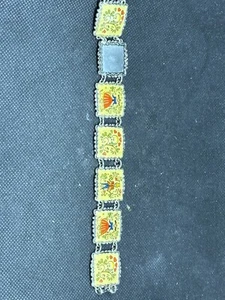 Folk Art Bracelet Scandinavian Statement Piece Curios Item Unusual Jewellery 1f - Picture 1 of 5