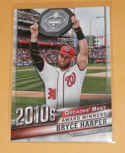 2020 Topps Series 1 Bryce Harper Decades Best 2010's Card DB-96 Nationals        - Picture 1 of 2