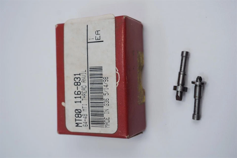 Nuevos yunques de rosca Mitutoyo 64-48 TPI 0,4-0,5 mm para micrómetro universal o PANA Foto 1 de 1