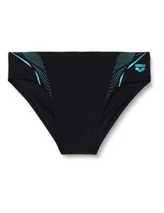 Arena Badehose Schwimmhose Swim Briefs Graphic, Schwarz/Blau, D5 - Picture 1 of 5