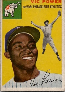 1954 Topps VIC POWER Philadelphia Athletics #52 VG/EX Condition - Picture 1 of 2
