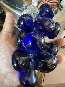 Vintage Cobalt Glass Grapes - Picture 1 of 3