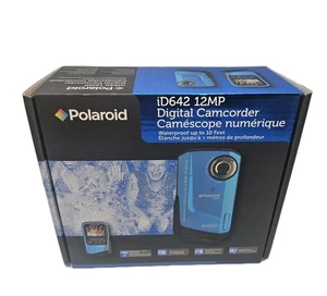 Polaroid iD642 12MP Digital Camcorder Waterproof Blue Point Shoot Compact Camera - Picture 1 of 6