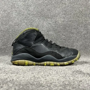 Nike Air Jordan 10 Retro 310805-034 Men’s Size 8.5 Venom Green Black Shoes Used - Picture 1 of 14