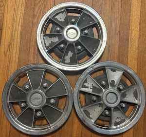 Set Of 3 Different 14 Inch Wheel Hubcap Rim Cover Chevrolet 1970s Read Descrip - Picture 1 of 15
