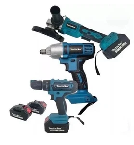 Kit 3 in 1 Trapano Avvitatore Impulso Smerigliatrice A Batteria MulinSen - Foto 1 di 2