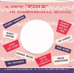 Fury BigBoppa Reproduction Company Record Sleeves (20 Pack) - Picture 1 of 2