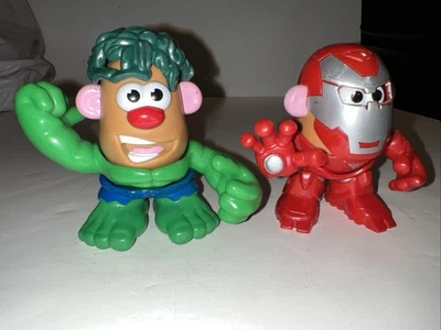 Mini Mr. Cabeza de patata Marvel Héroes mezclables Marvel Hulk Iron Man usado en excelente estado Foto 1 de 4
