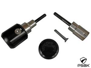 SUZUKI 2005-2006 GSXR 1000 WOODCRAFT RACING FRAME SLIDER KIT WITH BLACK PUCKS - Imagen 1 de 4