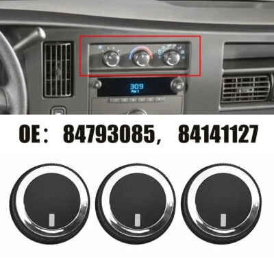 3 piezas para Chevrolet Express Van Savana 2008-2017 aire acondicionado calefacción perilla de control de temperatura ae Foto 1 de 4