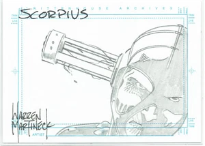 Farscape Season 3 Artist Sketch Sketchafex Warren Martineck - Character Scorpius - Picture 1 of 1