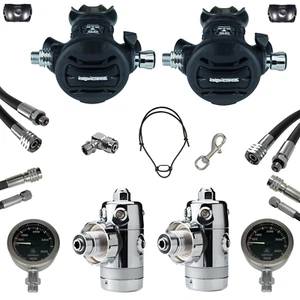 SF-1: Apeks XTX 50 Sidemount Set - Gummi schwarz - Gummi Inflator - 0-5000 psi - Bild 1 von 15