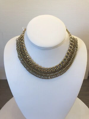 Collar JEWELMINT Tono Dorado Cadena Eslabón Estilo Gargantilla Cadena 12 Pulgadas Ajustable Foto 1 de 4