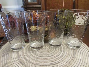 Beautiful water/tea Tumblers with circles , Set of four GA-A-27 - Picture 1 of 6