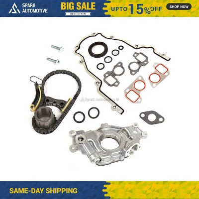 Timing Chain Kit Cover Gasket Oil Pump Fit 07-16 Buick Cadillac GMC 5.3 6.0 6.2 - Image 1 of 4