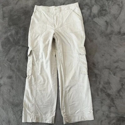 Pantalones Abercrombie & Fitch Cargo Caqui Pierna Recta Para Mujer 29/8 Foto 1 de 4
