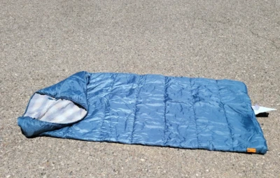 Ozark Trail Sleeping Bag Warm Weather Blue W Stuff Sack - Image 1 of 4