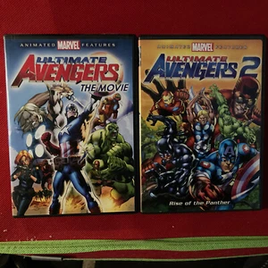 2 DVD Movies Ultimate Avengers One and Two like New Condition - Picture 1 of 3