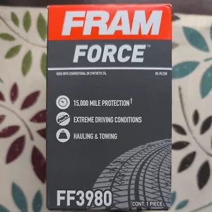 FRAM Force FF3980 Engine Cartridge Oil Filter 15k miles Fram 3980 - Picture 1 of 6