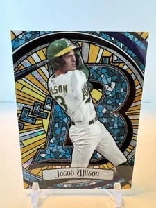 2023 Bowman Draft Stained Mini Diamond Glass Jacob Wilson - BGA-5 /150 - Picture 1 of 2