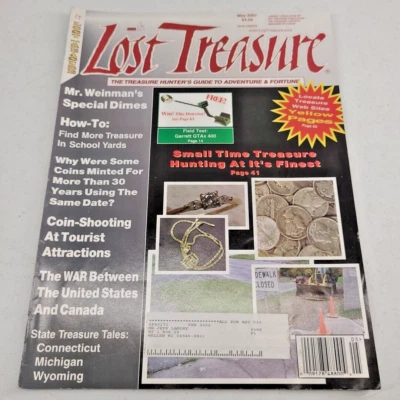 Lost Treasure Magazine May 2001 Hunters Guide Metal Detector Weinmans Dimes Foto 1 de 4