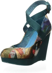 Desigual Women's Kiwi Turquoise Multi Colored Boots - Picture 1 of 8