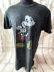 Disney MICKEY MOUSE Graphic Grey T-Shirt Men's LARGE Brand New - Picture 1 of 3