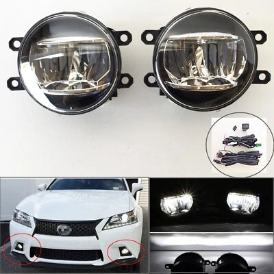 Kit de luces antiniebla LED transparentes para Lexus NX200t NX300h NX 2015 2016 con interruptor de cables Foto 1 de 4