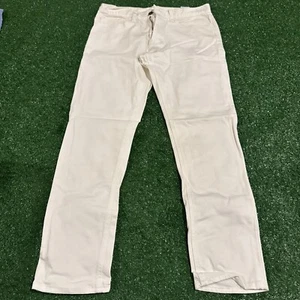 Banana Republic Jeans Mens 31x30 White  Straight Leg - Picture 1 of 4