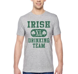 Mens Irish Drinking Team St. Patrick's Day Funny Party Shenanigans Beer T-Shirt - Picture 1 of 5