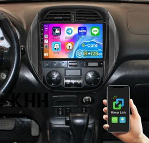 128G Apple Carplay For Toyota RAV4 2003-2005 Android 13 Car Stereo Radio GPS BT - Picture 1 of 18