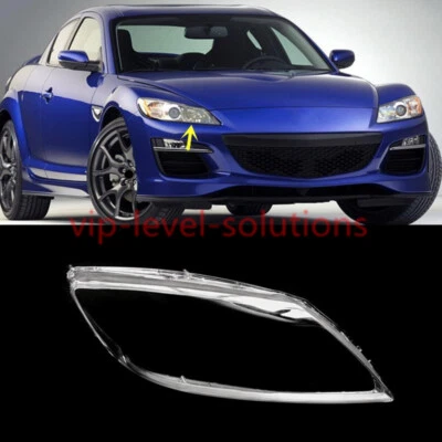 Cubierta de lente transparente del faro lateral derecho + sellador para Mazda RX-8 cupé 2004-2008 Foto 1 de 4