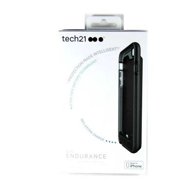TECH21 CASE FOR IPHONE 6 6S EVO ENDURANCE BATTERY 1800MAH CERAMIC THIN T21-5024 - Image 1 of 3