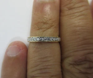 14K Gold Diamant Ehering Diamant = 1/2 Karat F-VS2 Wert = 3.750 $ - Bild 1 von 11