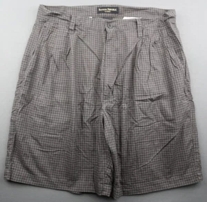 Pantalones Cortos Chinos Banana Republic Clásicos a Cuadros Frontal Plisado Algodón Talla 33 - Imagen 1 de 6