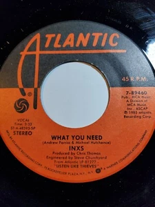 INXS -What you Need - Sweet as Sin - Atlantic 1980s VG+ F191 - Picture 1 of 1