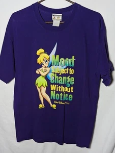 Tinkerbell Shirt Large Walt Disney World Vintage 90s Mood Subject to Change - Picture 1 of 5