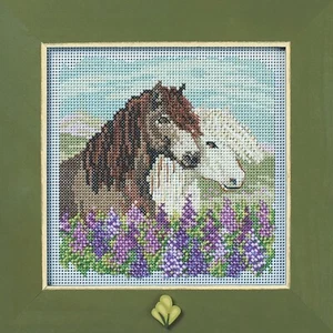 MILL HILL Buttons Beads Kit Counted Cross Stitch ICELANDIC HORSES MH14-2415 - Picture 1 of 1