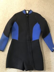 Harvey's Scuba Diving Surfing Wet Suit Shorty Size  XL Color Black Blue 6.5MM