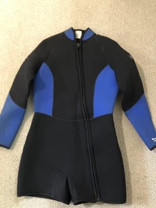 Harvey's Scuba Diving Surfing Wet Suit Shorty Size XL Color Black Blue 6.5MM - Picture 1 of 8