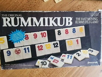 Vintage 1990 The Original Rummikub Tile Game - box dinged Missing 3 Tiles.  - Image 1 of 4