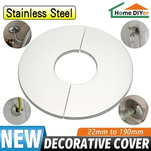 Decorative Cover With Adhesive Backing Water Pipe Collars Cover For Wall Hole - Picture 1 of 23