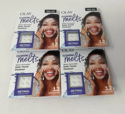 4 - Limpiador facial Olay Cleansing Melts Retinol, 12ct, lavado facial activado por agua Foto 1 de 2