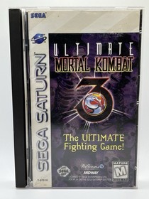 Ultimate Mortal Kombat 3 (SEGA Saturn, 1996) CIB Complete W/Reg Card - Tested