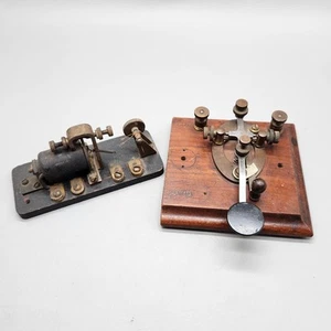Vintage Western Union Telegraph Key And Sounder 3-C 4 OHMS Signal Relay - Zdjęcie 1 z 15