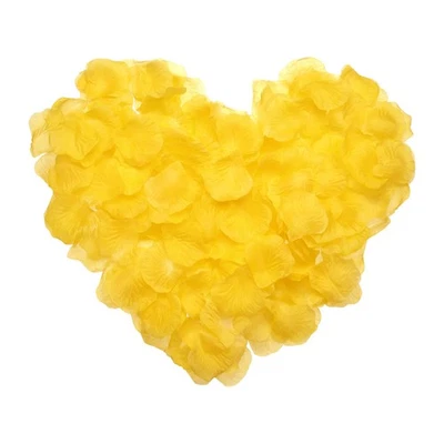 500 pétalos de rosa artificiales pétalos de flores de seda falsos para boda, naranja Foto 1 de 4