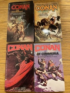 Conan the Barbarian Lot 4 Robert E. Howard Cimmeria Triumphant The Great Jordan - Picture 1 of 13