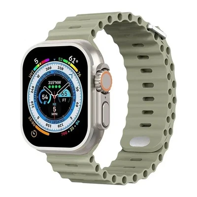 Correa de reloj Ocean Loop de silicona para Apple Watch 11 10 9 8 - 3 2 1 Ultra 49 mm-38 mm Foto 1 de 4