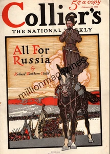 1916 Colliers February 12 - All for Russia; Death Island; Trailmobile - Picture 1 of 1