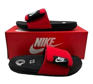 NIKE Men's Offcourt Adjust Slide University Red-White-Black DQ9624-600 NIB Sz 8 - Picture 1 of 5